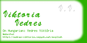 viktoria vedres business card